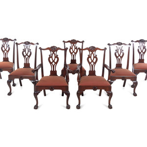 A Set of Seven Philadelphia Chippendale