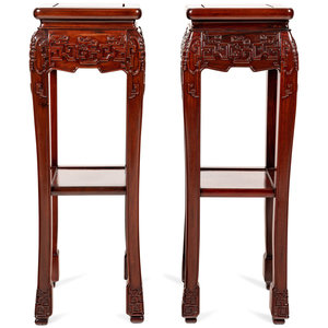 A Pair of Chinese Carved Hardwood 2a9ecc