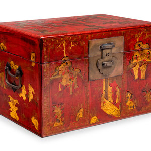 A Chinese Export Lacquer Chest Height 2a9ecf