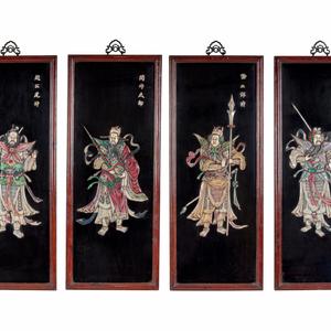 A Set of Four Chinese Lacquered 2a9ed1