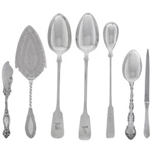 A Collection of Silver Flatware