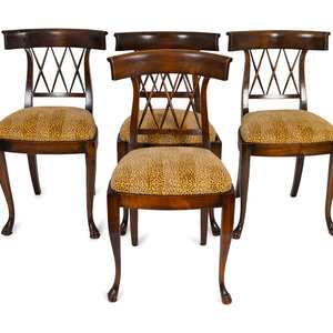 Four Italian Directoire Style Walnut 2a9f71