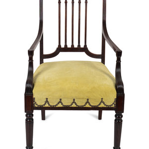 A Regency Mahogany Open Armchair 2a9f87