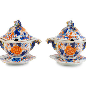 A Pair of Masons Ironstone Sauce