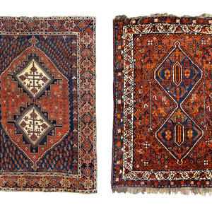 Two Afshar Wool Rugs
Larger: 6