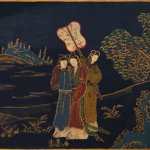 A Chinese Four-Panel Screen
20th Century
Height