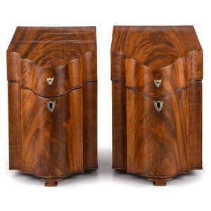 A Pair of George III Figured Mahogany 2aa00c