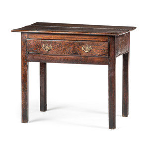 A George III Oak Side Table 18th 2aa011