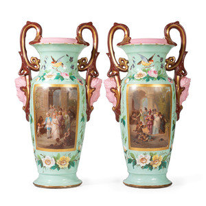 A Pair of Continental Porcelain 2aa023