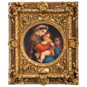 A Continental Porcelain Plaque