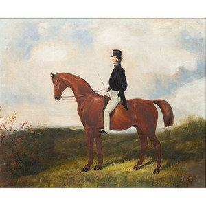 English School 20th Century Equestrian 2aa066