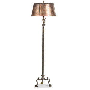 A Neoclassical Bronze Floor Lamp