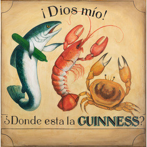 A Spanish Guinness Painted Seafood 2aa10b