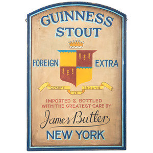 A Guinness Painted Wood Trade Sign