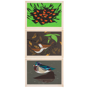 Three Charley Harper Serigraphs
20th