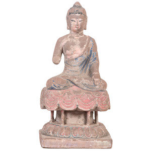 A Seated Stoned Buddha Figure on 2aa15b