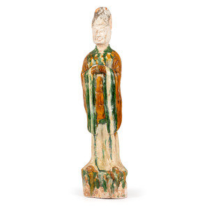 A Chinese Sancai Statue of an Official Height 2aa16f