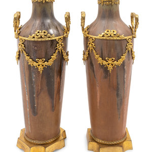 A Pair of Louis XVI Style Gilt Metal Mounted 2acae5