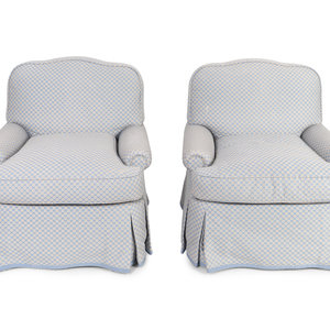 A Pair of Contemporary Upholstered 2acafb