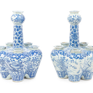 Two Similar Chinese Blue and White