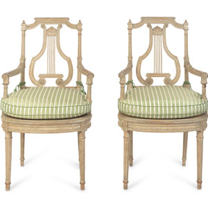 A Pair of Louis XVI Grey-Painted