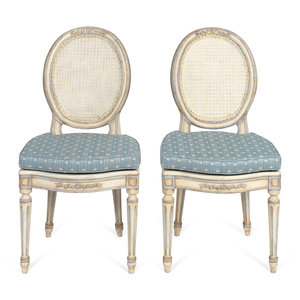 A Pair of Louis XVI Style White Painted 2acb39