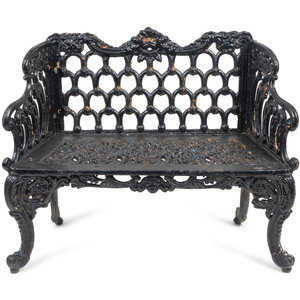 A Victorian Style Black-Painted