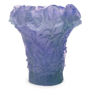 A Daum Blue P te de Verre Glass 2acb3c