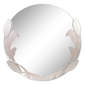 A Contemporary Glass Circular Mirror decorated 2acb51