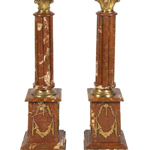 A Pair of Neoclassical Style Gilt-Bronze