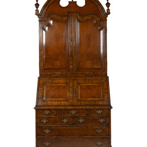 A George II Style Walnut Secretary