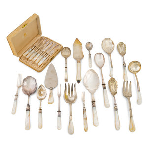 An Assembled Group of English Mother of Pearl Handled 2acbb8