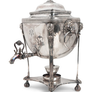 A Regency Style Silverplate Tea