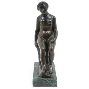 After Aristide Maillol
Seated Nude
bronze
signed