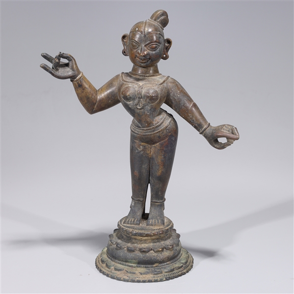 Antique Indian bronze standing 2acdfe