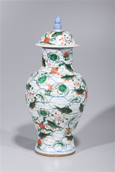 Chinese Kangxi style enameled porcelain