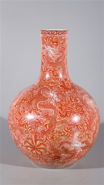 Chinese red, white, and gilt detail