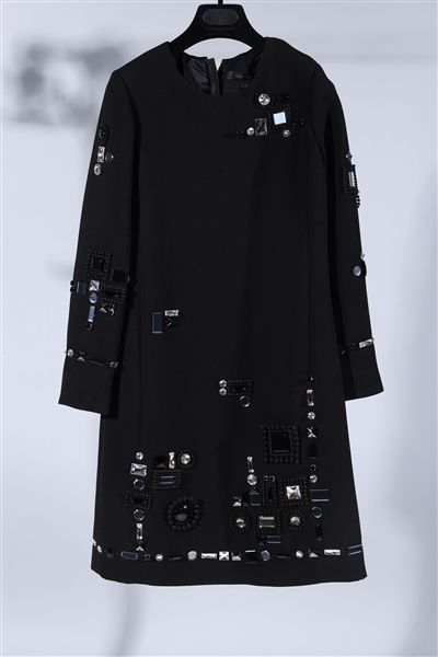 Black Marc Jacobs tunic dress embellished