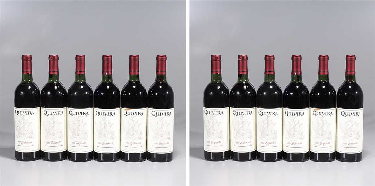 Lot of 12 bottles of Quivera 1991