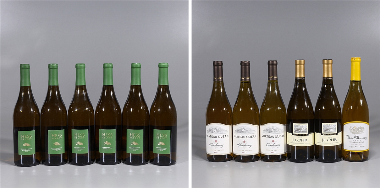 Lot of twelve bottles of chardonnay  2ace5c