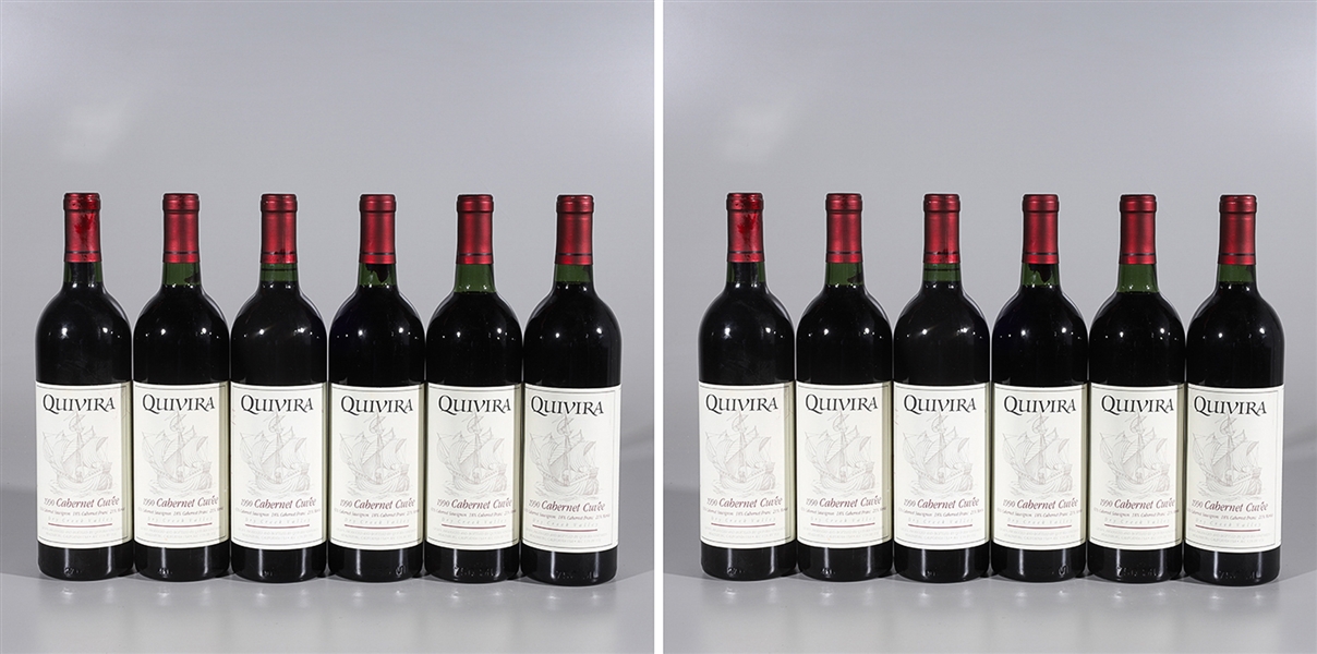 Lot of 12 bottles of Quivera 1990