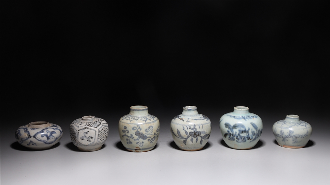 Lot of six small antique Chinese 2ace95