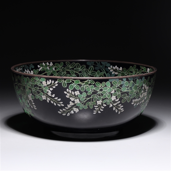 Japanese cloisonne enameled bowl