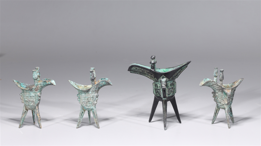 Group of four Chinese archaistic 2acee9