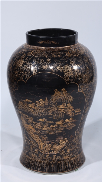 Large Chinese black ground porcelain 2acefc