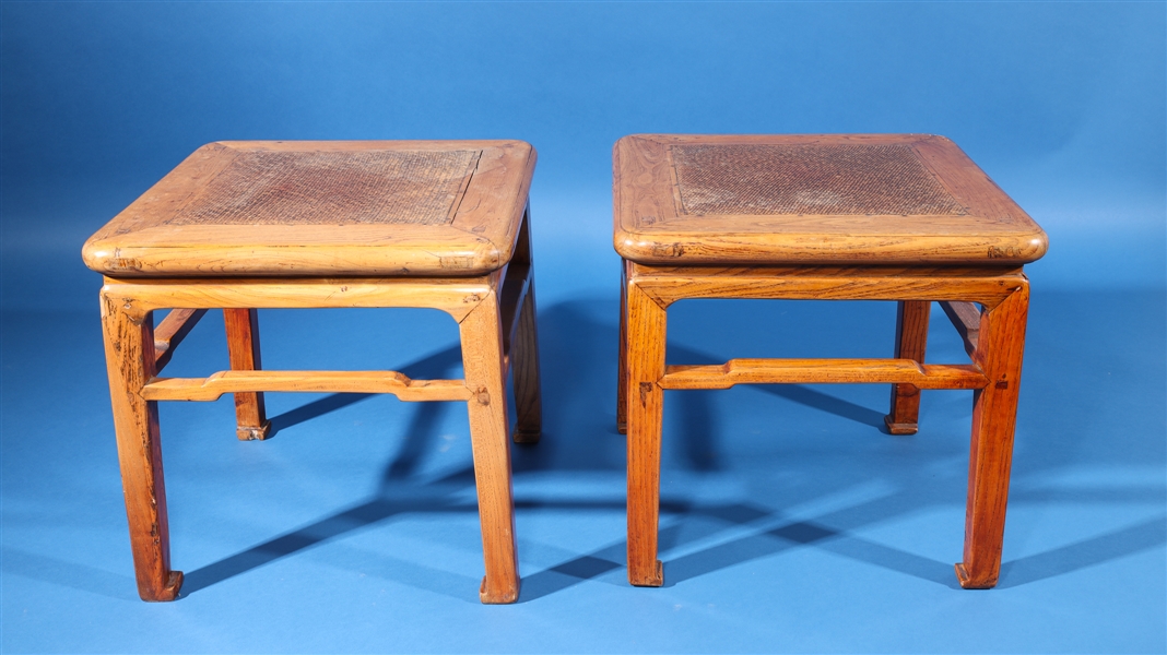 Two antique Chinese wood side tables  2acf54