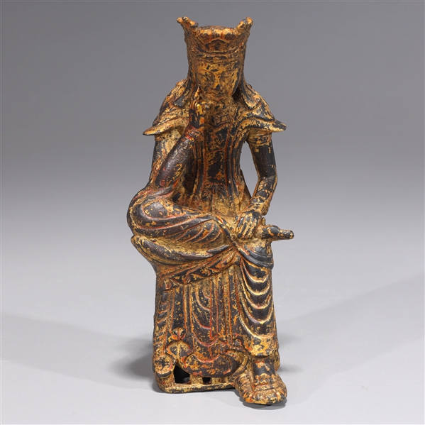 Korean gilt bronze seated figure  2acf66