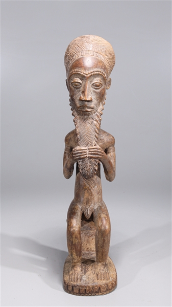 Seated African Fang carved wooden 2acf91