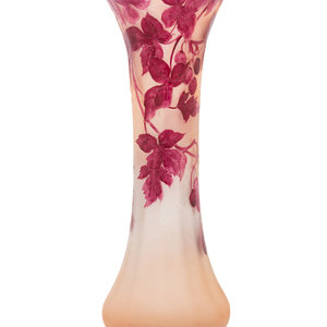 Legras 
France, 20th Century
Vase,