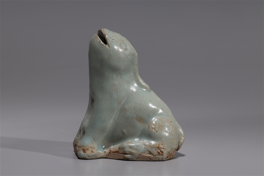 Korean celadon glazed rabbit-form